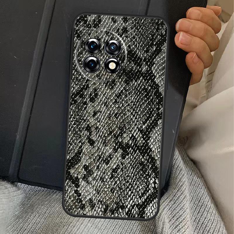 Snake Skin Print Case For OnePlus 15 13T 13 12 11 13R 12R 10R 10T 8T OnePlus Nord 5 CE 3 4 Lite N20 N30 Cover