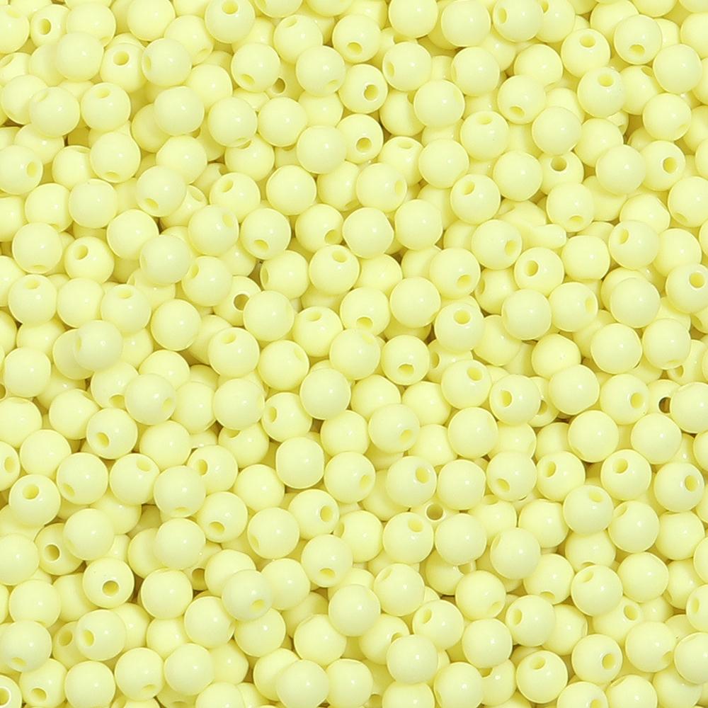 1000pcs/lot 5mm Solid Color Acrylic Round Beads Loose Spacer Mini Seed Bead For Jewelry Making DIY Bracelet Necklace Accessories