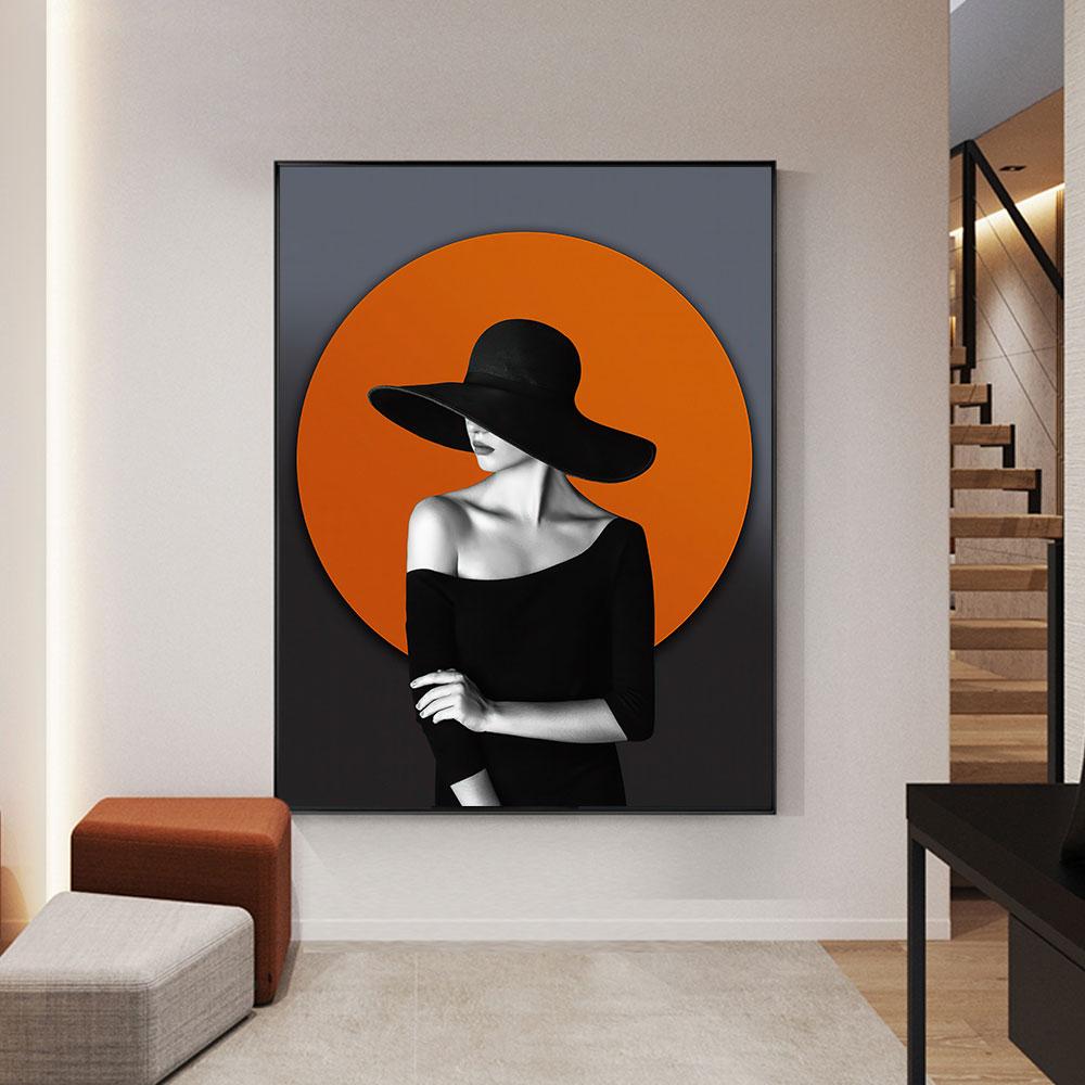 Modern Sexy Women Portrait Art Poster Nordic Minimalist Canvas Print Wall Art Painting Scandinavian Pictures Living Room Decor