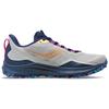 SAUCONY Peregrine 12 Cushioning, Wear Resistant Low Top Running Shoes Men's Gray Blue Cushioning Trail Running Saucony S20737-40