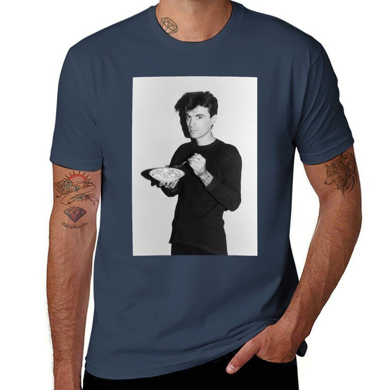 David Byrne eating cereal TShirt Unisex t shirt summer essential t shirt anime t shirts oversize TShirt S
