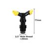 Y-shape Automatic 360 Degree Rotating 2-outlets Sprinkler Head 1/2" 3/4" Male Thread Garden Agriculture Lawn Irrigation Sprayer