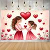 1 piece of tabletop - Super Large Size Background Banner for Happy Mother's Day - Party Banner - Background Cloth