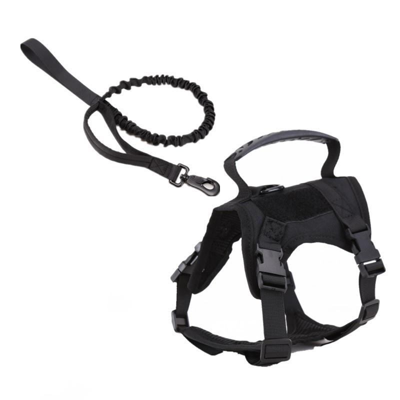 Tactical Cat Chest Harness Vest Style Traction Rope Anti Slip Adjustable Disassembly Outdoor Traction Rope for Cat and Small Dog