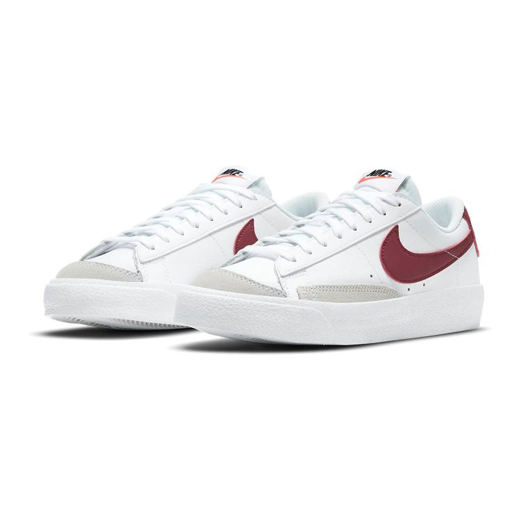 Nike Blazer Low 77 GS White Team Red Kids Sneakers Black DA4074-102