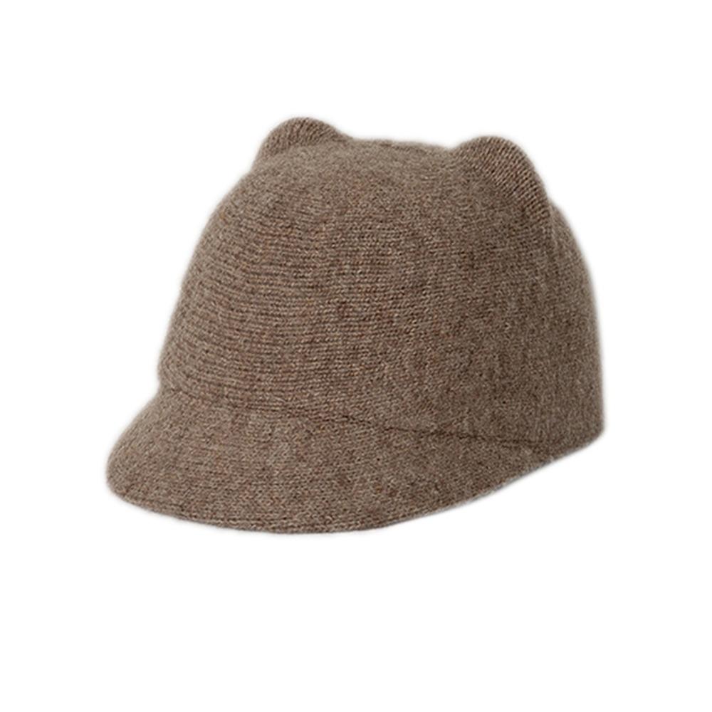 Wool Kids Wool Equestrian Hat Solid Color Kids Sunshade Visors Stylish Baby Knitted Hat  2-6 Year