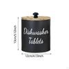 Dishwasher Capsule Container Dustproof Case Versatile with Lid Wooden Desk Organizer
