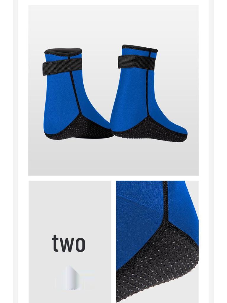 3mm Non-Slip Dive Socks: Wear-Resistant, Thickened, Warm for Winter Swimming, Surfing, Snorkeling, and Wading.