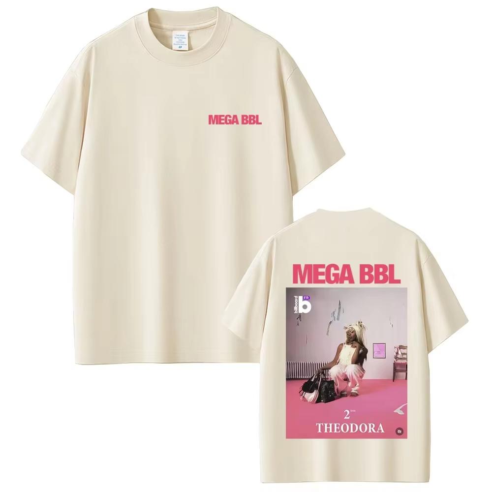 Rapper Theodora Mega Bbl Album Graphic Tshirt Men Women Hip Hop Fashion Pop Music T Shirt Unisex Casual Vintage Pure Cotton Top