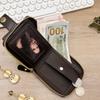 Vintage Men's Wallet PU Leather Short Purse Men Hasp Zipper Clutch Solid Color Wallets High Quality Durable Convenient Wallets