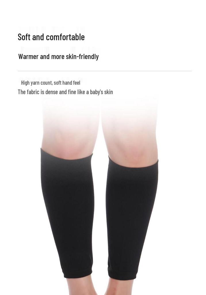 Unisex Cotton Style Breathable Leg Warmers: Thin, Elastic, All-Season Calf Protection for Sports
