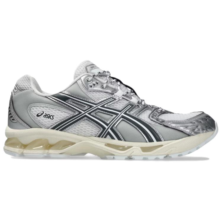 Asics Gel-Nimbus 10.1 Metallic Pack Comfortable Versatile Low-Top Casual Running Shoes Unisex sneaker Silver 1203A820-100