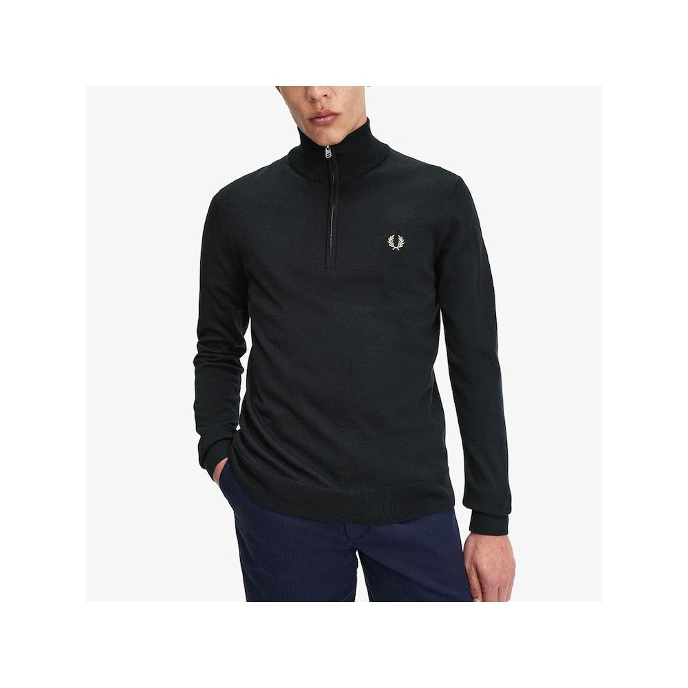 Fred Perry [headquarters Genuine] Fred Perry [sharp] Classic Half Zip Knit  198  Afpm2437624 198 qzgAfpm2437624 198