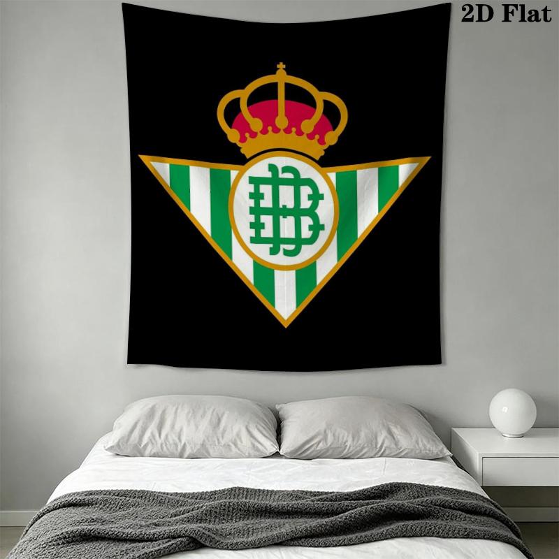 Real Betis Wall Tapestry Aesthetic Wall Hanging Printed Fabric Blanket Decorative Tapestries for Bedroom Living Room Home Decor