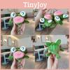 Adorable Cartoon Frog Plush Toy Green Stuffed Animal Keychain For Gifts