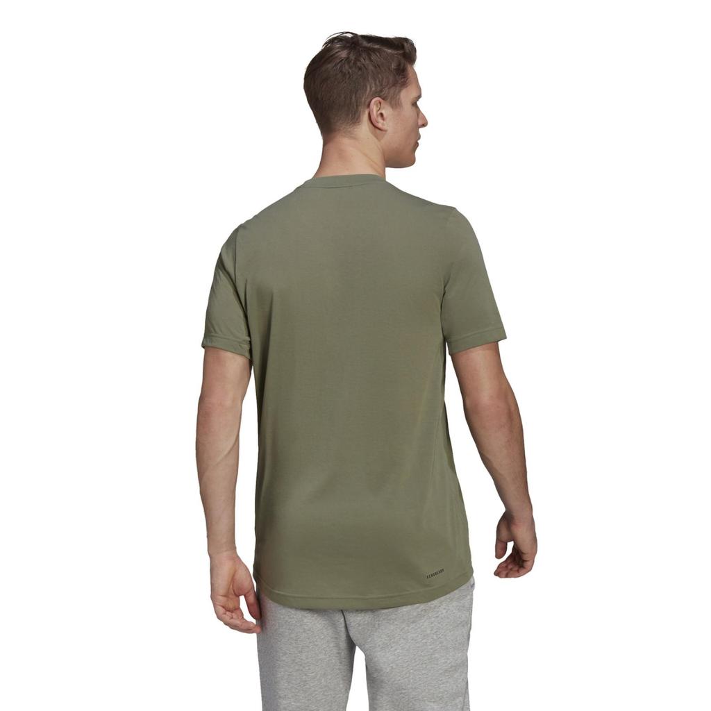 adidas Set In Sleeve T Shirt Men's Ruins Green GT5557