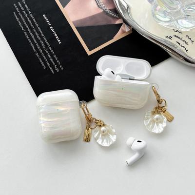 Applicable To AirPods 1/2 Generation Bluetooth Headset Case 3rd Generation Pro Simulated Shell Pattern Pro2 Soft Case