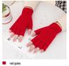 Unisex Wool Half-Finger Gloves for Autumn/Winter - Knitted Fingerless Gloves for Cycling & Typing