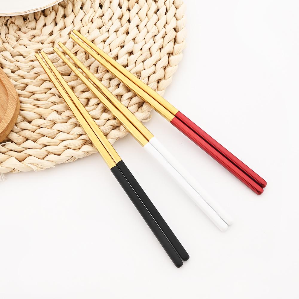 12dílná zlatá jídelní sada hůlky vidlička lžíce příborová sada vysoce kvalitní zrcadlová nerezová ocel příbory korejské nádobí