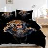 3pcs Leopard Print Duvet Cover Set, Cover For Bedroom Guest Room (1 Duvet Cover + 2 Pillowcase, Without Quilt),  yy250922118