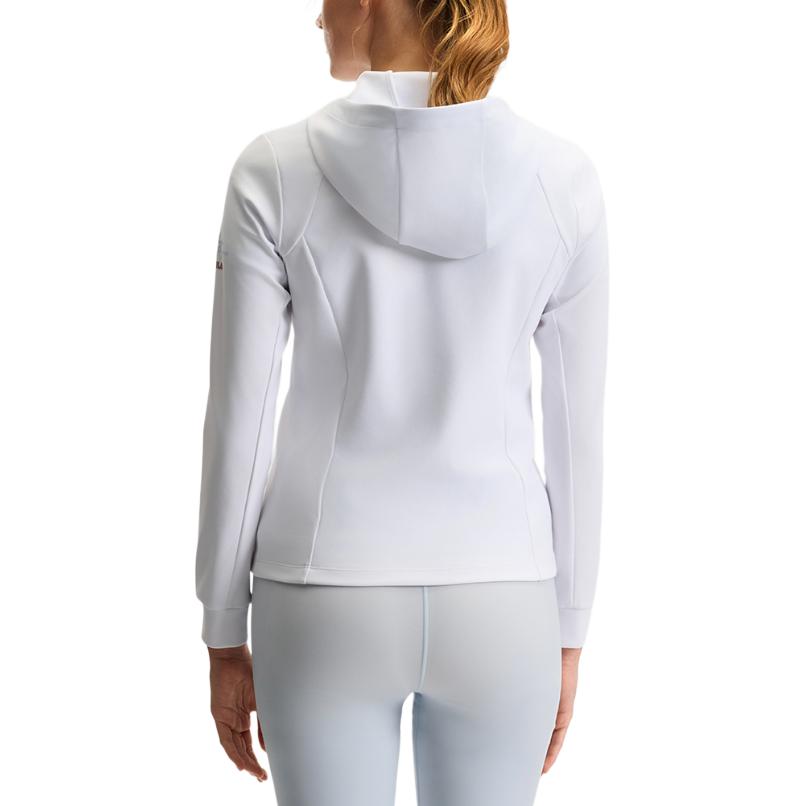 Fila Fitness Fashion Simple Comfortable Versatile Hooded Jacket Women Jackets White A11W521502F-WT
