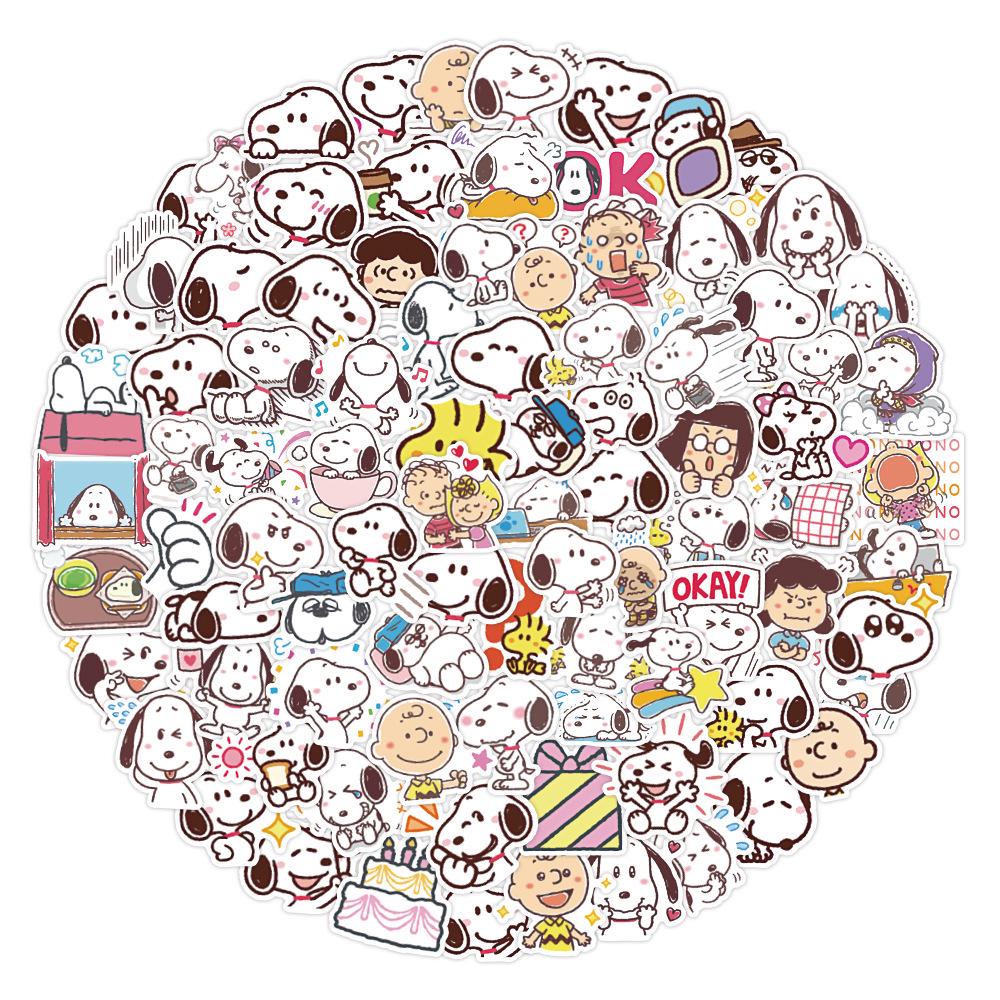 Korean Style Cute Cartoon Snoopy Doodle Stickers for Phone, Suitcase, Desk & Computer