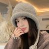 All Match Large Head Circumference Plus Wool Hat Autumn and Winter Outdoor Windproof and Warm Ear Protection Hat High End Feel Balaclava Hat
