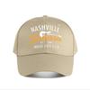 Nashville Tennessee Music City Guitar Baseball Cap Fashion Unisex Sunhat Womens Outdoor Sports Snapback Cap