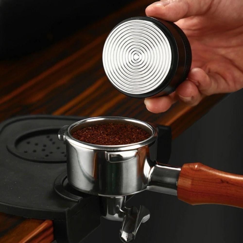 Slotted Espresso Tamper Threaded Bottom Adjustable Leveler Coffee Distributor  Espresso Tools