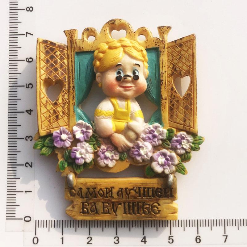 Russia 3D Fridge Magnet Tourist Souvenirs Refrigerator Magnetic Decoration Articles Collection Handicraft Gift