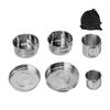 1Set Rustless Steel Food Eating Utensils Outdoor Cookware Set  Restaurant Catering