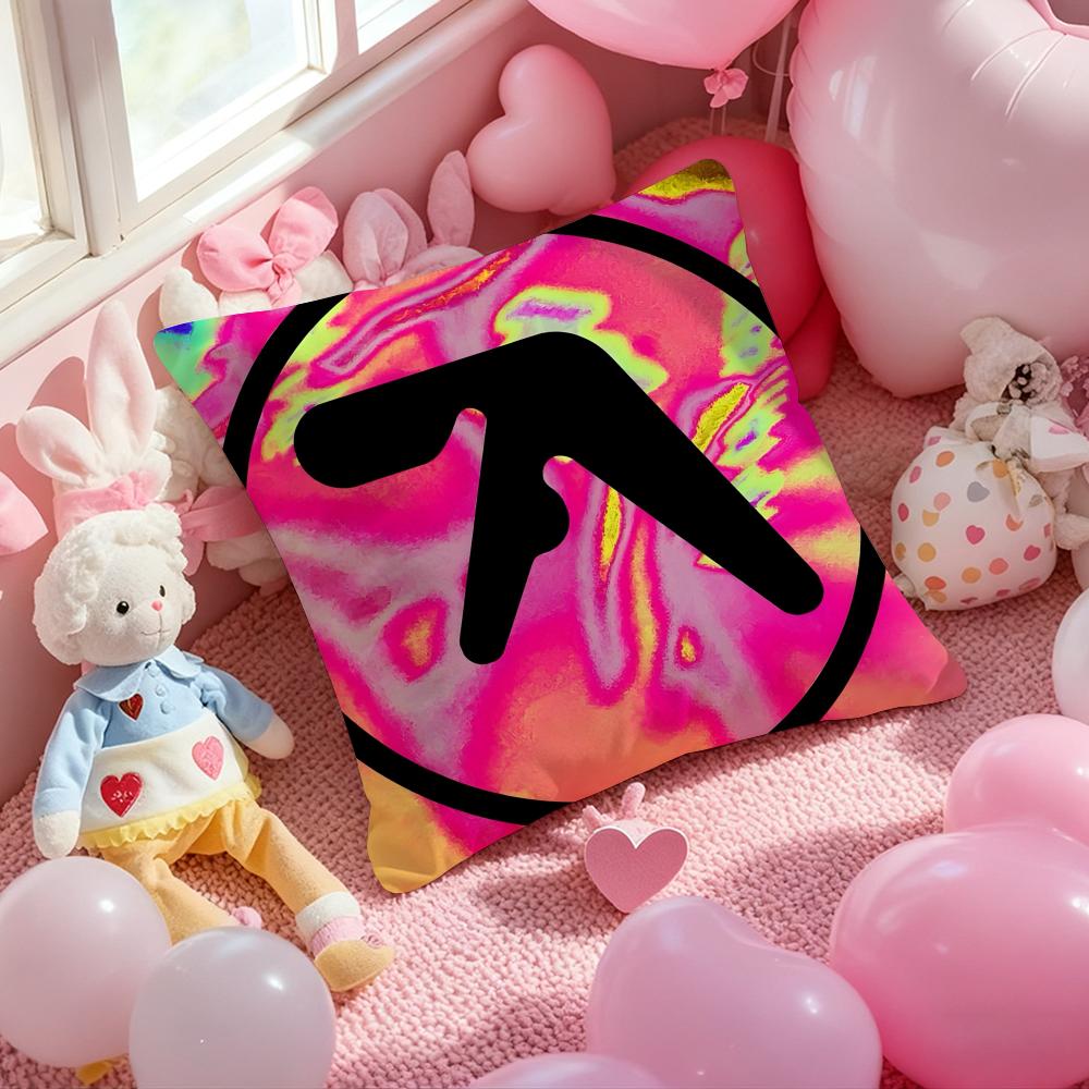 

Album Cover A-Aphex T-Twin Cushion Cover Pattern Printed Pillowcase for Living Room Sofa Cushion Cover & Bedroom Decor 12x12Inch