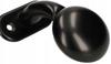 Knob, handle for the gate FRT + plate, insert, black lacquer