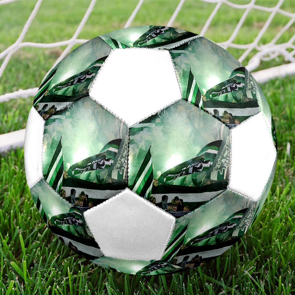 Groningen FC Soccer Ball, Colorful, Suitable for All Ages, Machine-stitched, PVC Material, Competition Grade, Durable and High Bounce