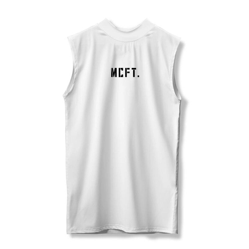 

Muscleguys новая дышащая удобная майка обтягивающая одежда для тренировок спортивная футболка для бега топы на бретелях M белый