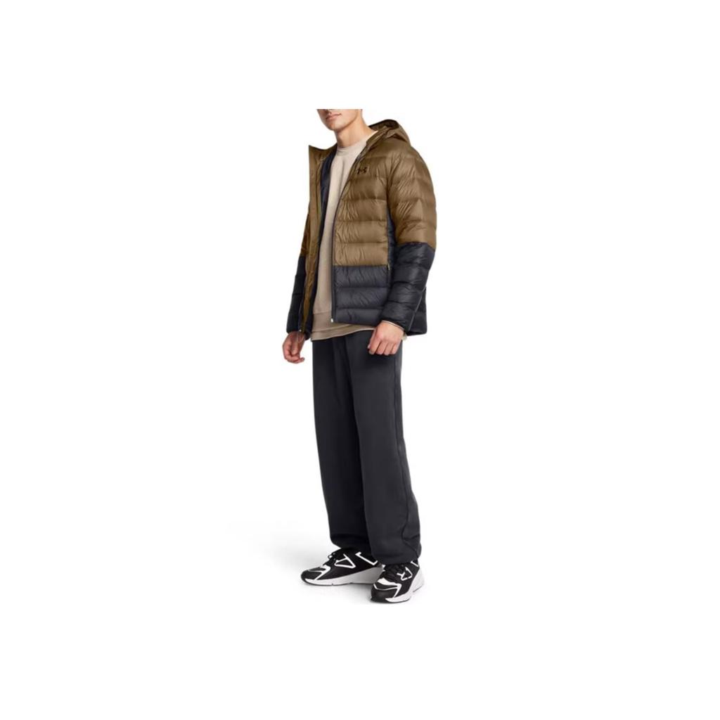 Under Armour Echo Lightweight Training Sports Warm Long Sleeve Down Jacket Men Jacket Coyote-Brown 1385840-498