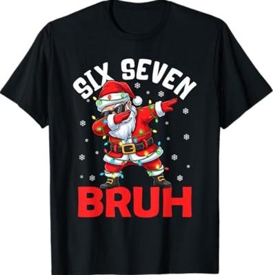 67 Sechs Sieben Burh Lustige Weihnachten 6 7 Meme Herren Damen T-Shirt