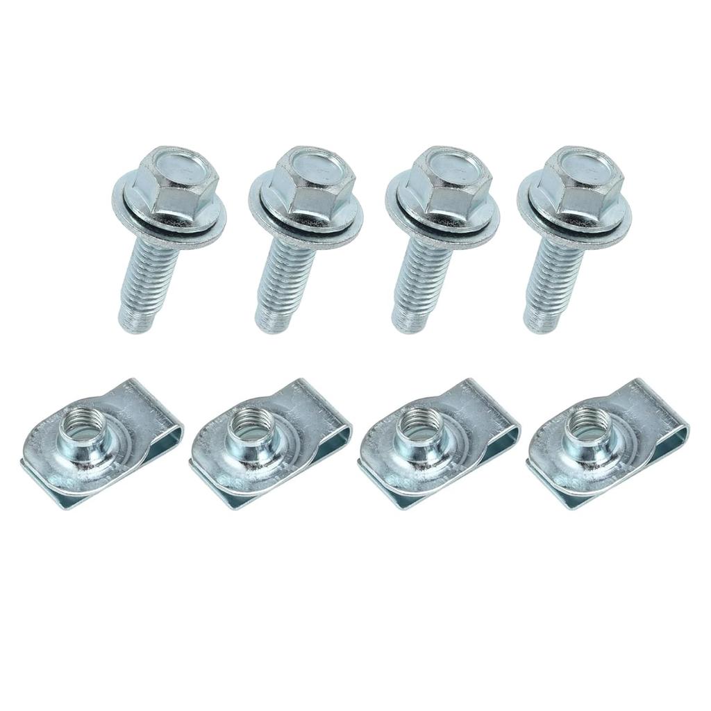 Front Bumper Outer Bracket Bolt U-nut Set Compatible with Ford F250 F350 F450 F550 Super Duty 2011-2016 Replace 11516845