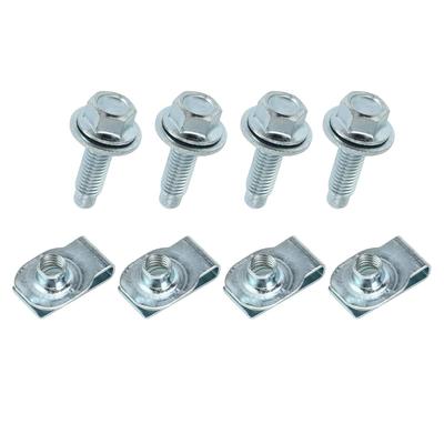 Front Bumper Outer Bracket Bolt U-nut Set Compatible with Ford F250 F350 F450 F550 Super Duty 2011-2016 Replace 11516845