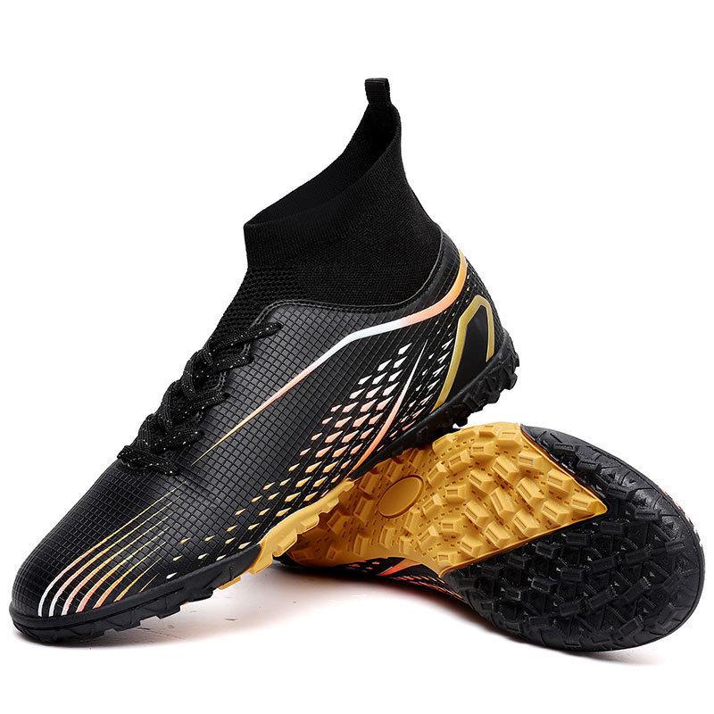 C Romesi high-top football shoes for boys and boys, broken nails for training, long nails for sports, competition shoes