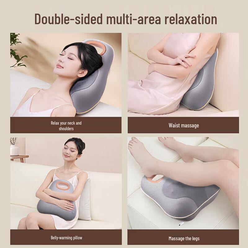 CHIGO Multi-functional Neck and Back Massage Pillow CN plug (adapter included)