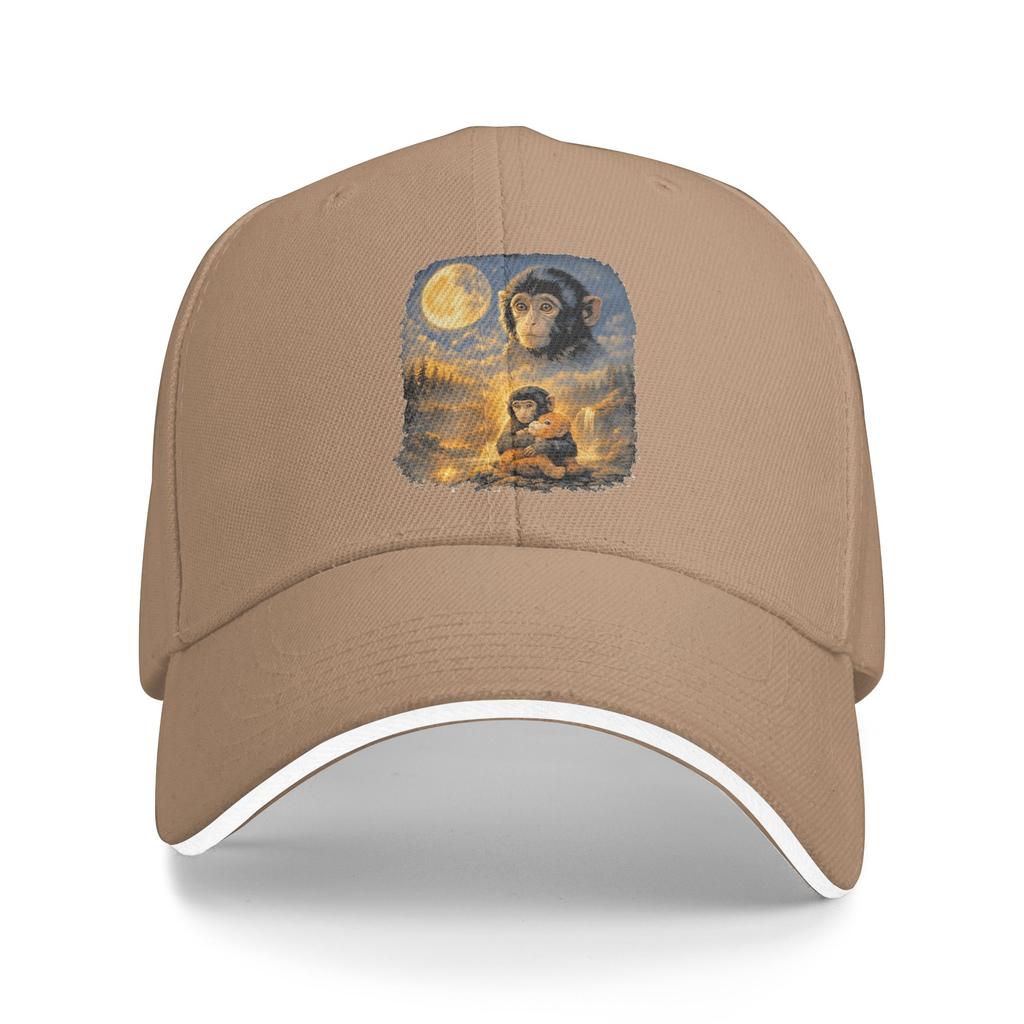 Summer Casual Baseball Cap Punch Monkey Moon 90s Retro Animal Outdoor Gym Trucker Hat For Men Quality Streetwear Baseball Caps