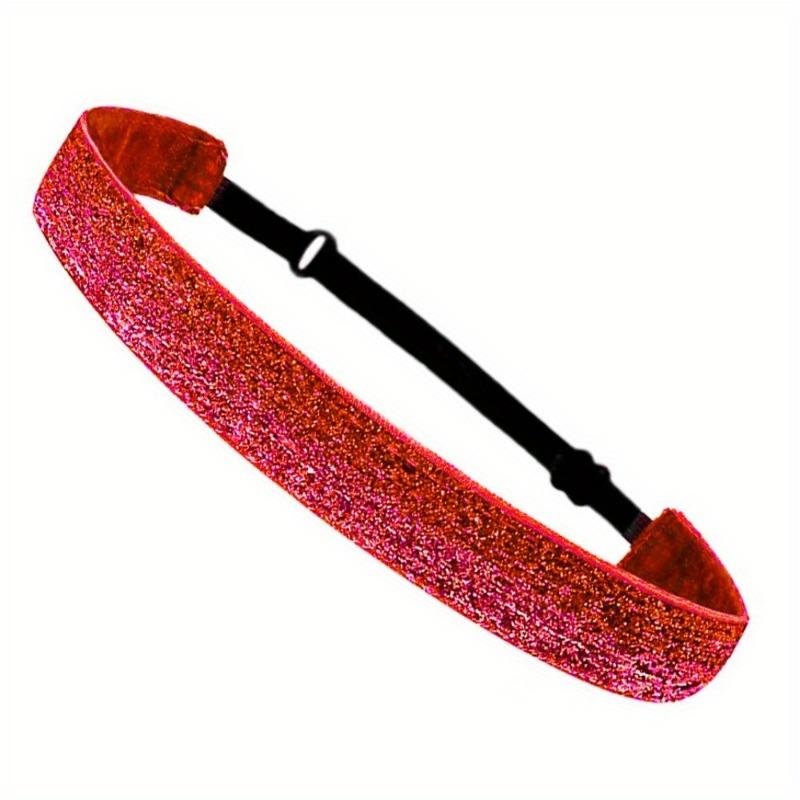 5pcs Women's Flash Fashion Headband, Elastic Headband Non slip Headband, Yoga Sports Headband