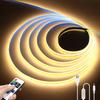 COB Led Lights for Room Wall Decor 5V USB Powered LED Diode Tape With RF Remote Control Support Dimming TV Mirror Backlighting