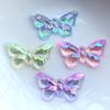10 Stück 32 mm * 18 mm Mischkristall ab farbiger Schmetterling Acryl Flache Rückseite dekoratives Sammelalbum DIY Schmuck Handyhülle verzierter Schmetterling