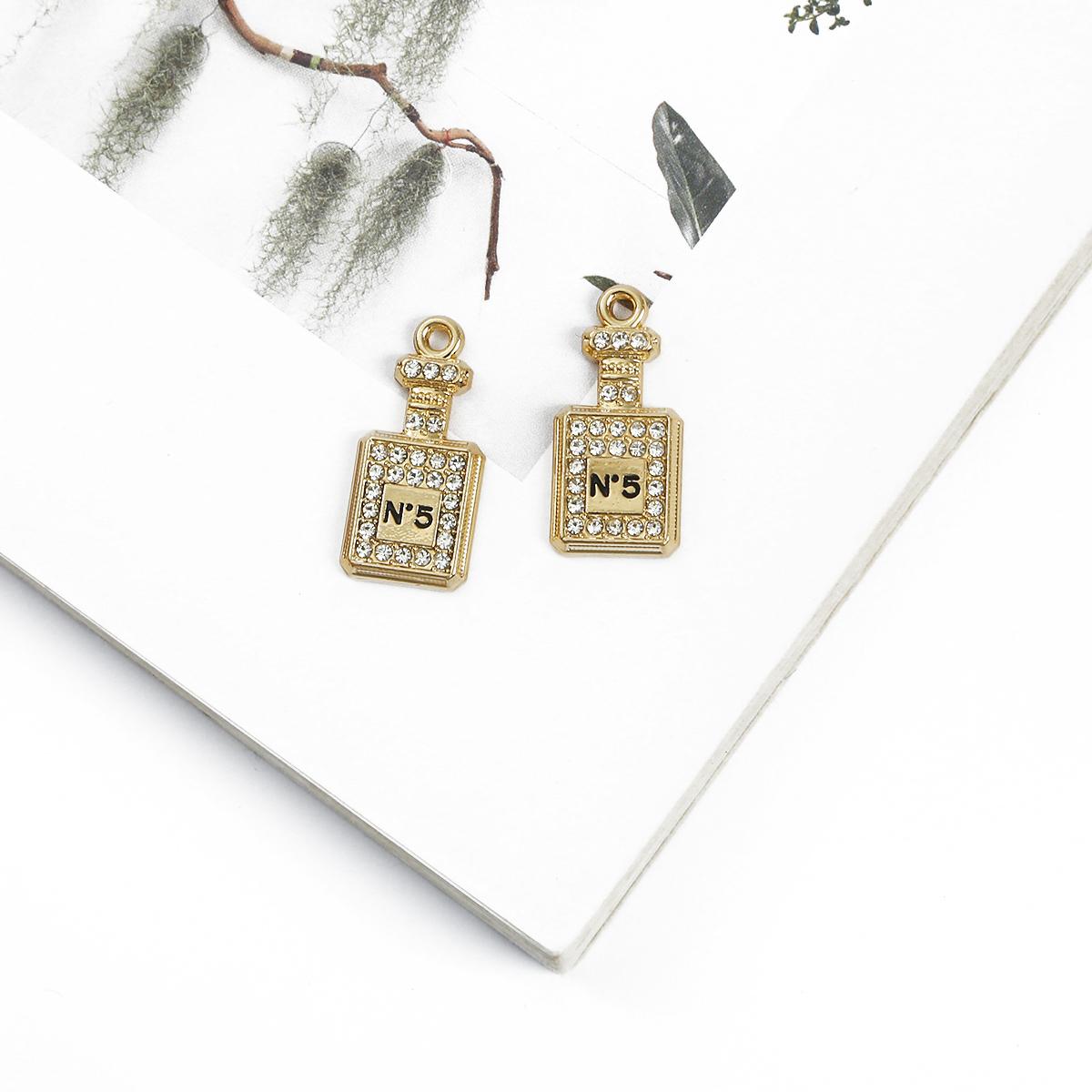 

2 шт. Металлические подвески со стразами для изготовления ювелирных изделий, браслета, ожерелья 27x12mm золотистый