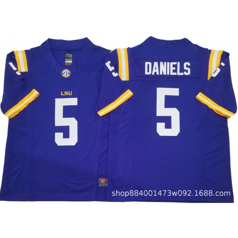 LSU Tigers Football Trikot Herren College Stil Bestickt Trainingsuniform NCAA Teamkleidung