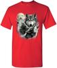 Heulende Wolfsrudel T-Shirt Wilde Wildnis Tiere Natur Mond Herren T-Shirt