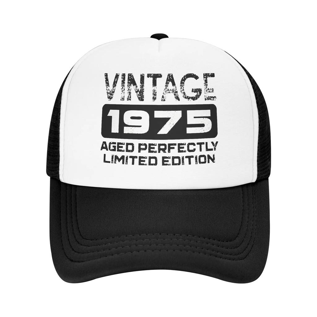 Summer Cooling Birthday Gift Vintage Aged Mesh Golf Hat Caps Men Women Adjustable Foam Trucker Hats For Casual Wear