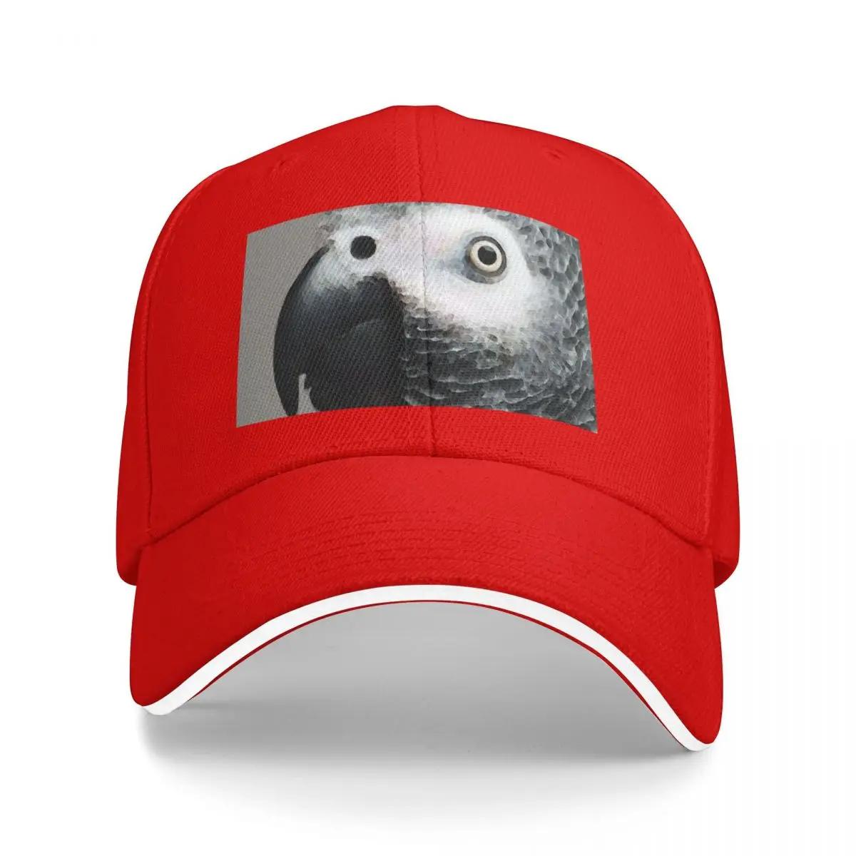 African Gray Parrot Art Softy Baseball Cap Golf Cap black hats on offer Luxury Unisex cap Unisexs Hats Womens